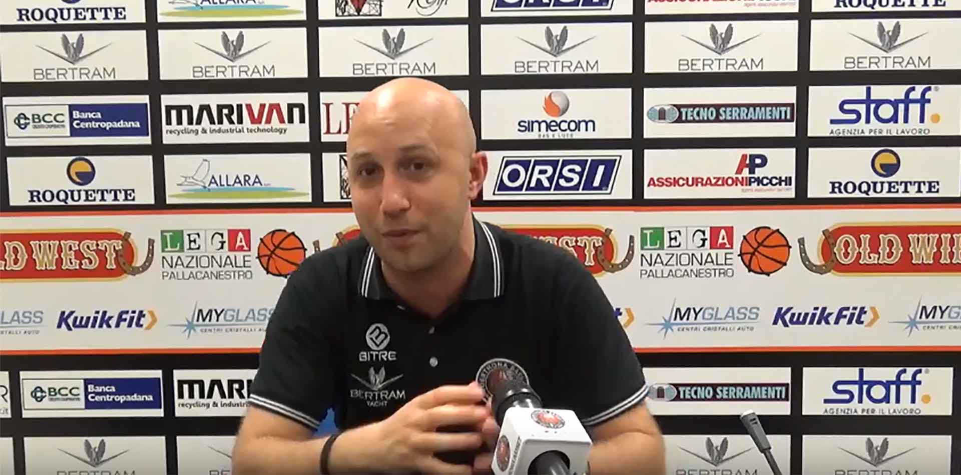 Press conference after Bertram Derthona - Apu Gsa Udine - Game 4 Lorenzo Pansa