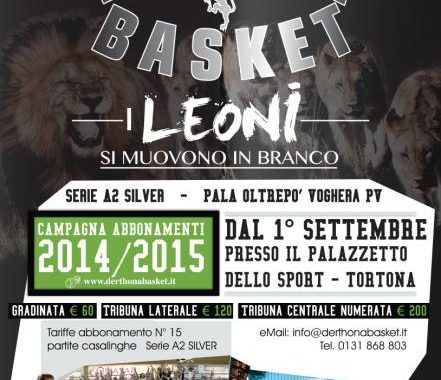 Derthona Basket - Campagna Abbonamenti 2014/2015