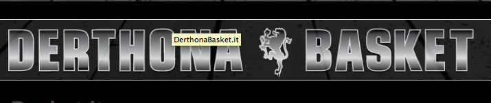 Derthona Basket lettering