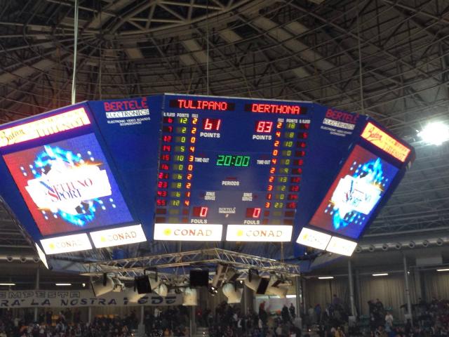 Fortitudo Bologna - Orsi Derthona scoreboard