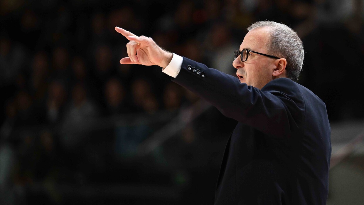 Mario Fioretti durante Derthona-Reyer.