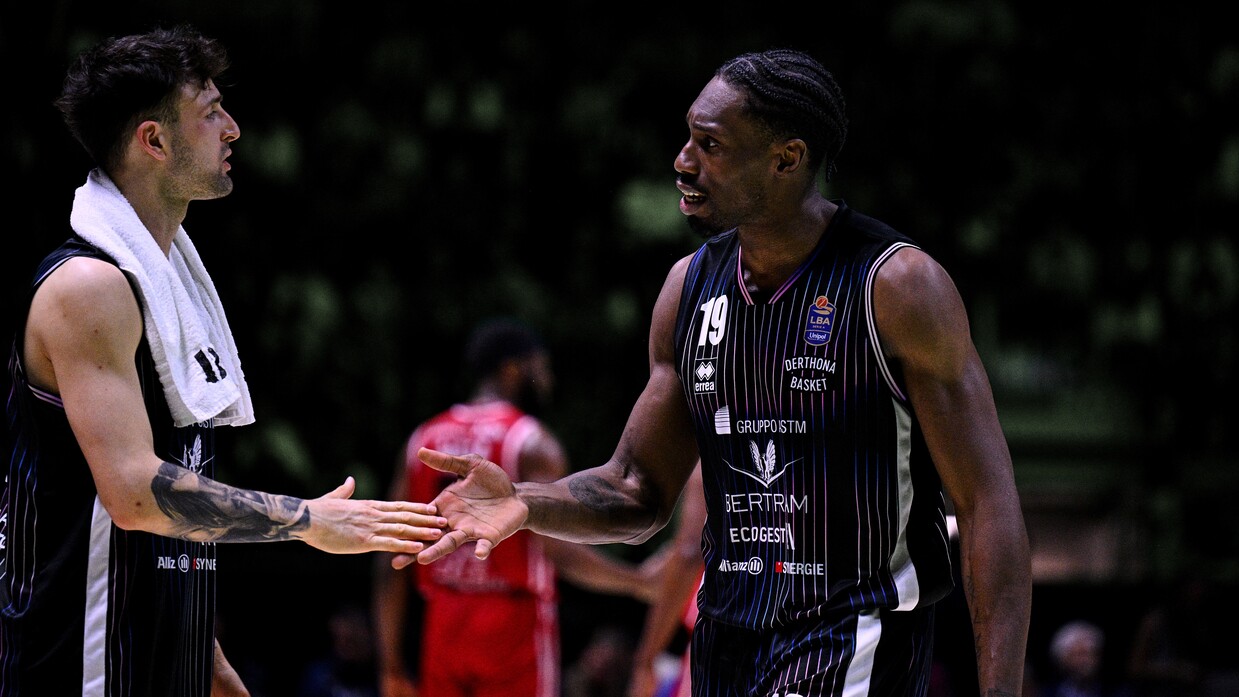 Paul Biligha e Tommaso Baldasso durante la finale della Frecciarossa Final Eight 2026.