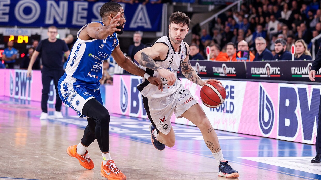Tommaso Baldasso contro Brescia nella sfida del girone d'andata.